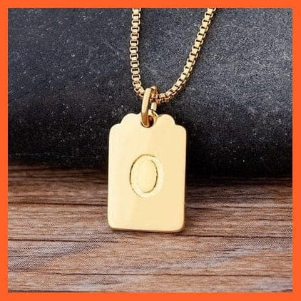 whatagift.com.au Necklaces O Copy of Gold Pendant Initial 26 Letters Pendent Necklace | Best Gift For Women