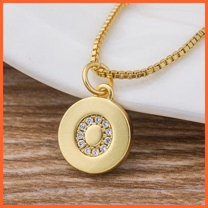 Gold Plated Initial 26 Letters Pendent Necklace | Best Gift For Women | whatagift.com.au.