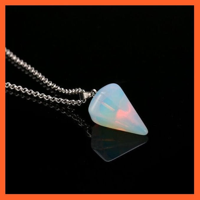 whatagift.com.au Necklaces opal Hexagonal Healing Tiger Eye Crystal Pendant Necklaces