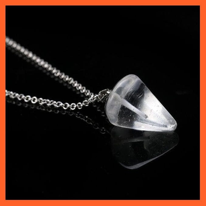 whatagift.com.au Necklaces White crystal Hexagonal Healing Tiger Eye Crystal Pendant Necklaces