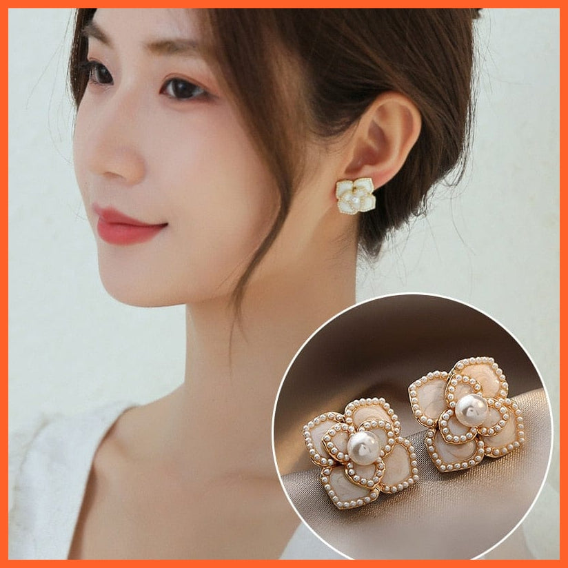 whatagift.com.au NEH1622 Pearl Long Dangle Chain Designer Luxury Earrings For Women