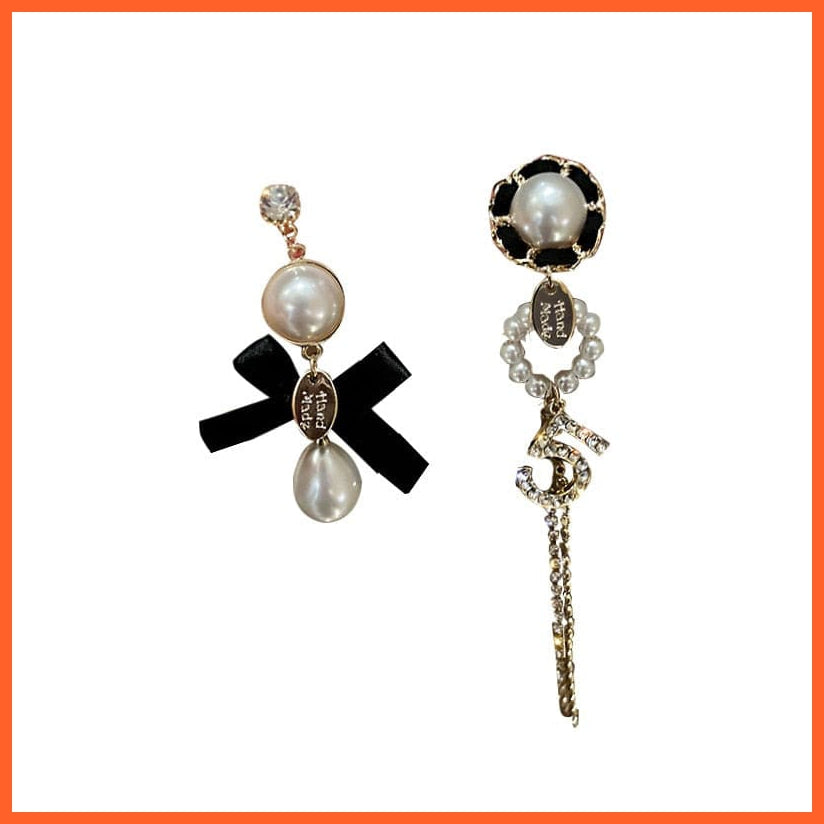whatagift.com.au NEH1646 Pearl Long Dangle Chain Designer Luxury Earrings For Women