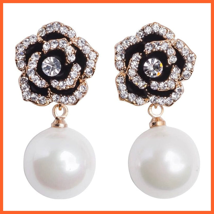 whatagift.com.au NEH1761 Pearl Long Dangle Chain Designer Luxury Earrings For Women