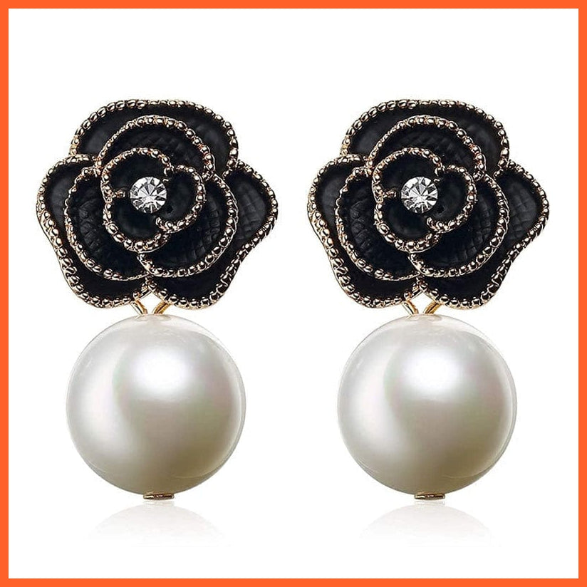 whatagift.com.au NEH1763 Pearl Long Dangle Chain Designer Luxury Earrings For Women