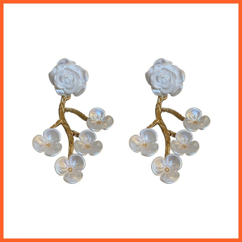 whatagift.com.au NEH1926 Pearl Long Dangle Chain Designer Luxury Earrings For Women