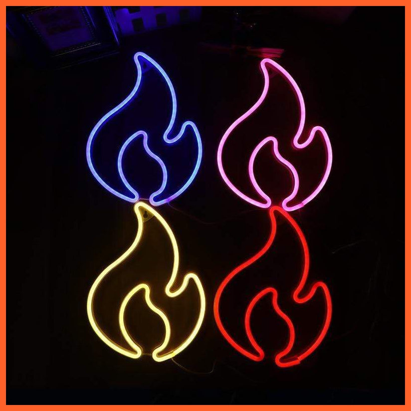 Flame Neon Light | Decor Light | whatagift.com.au.