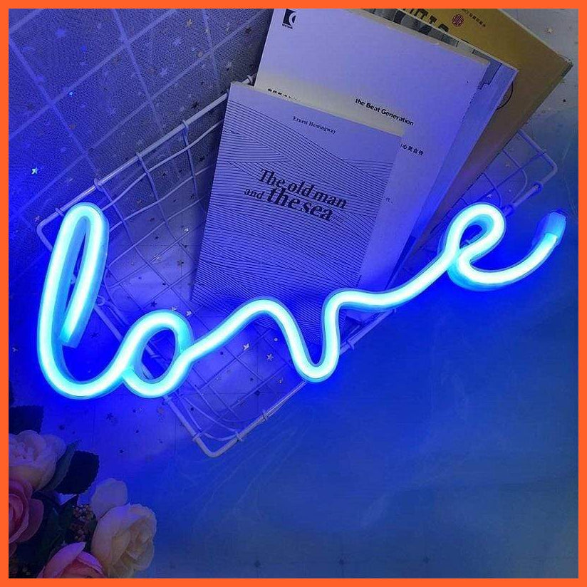 Led Neon Lights | Love Shape Night Light | whatagift.com.au.