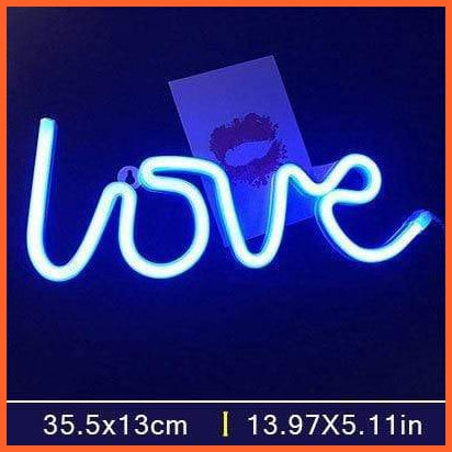 Led Neon Lights | Love Shape Night Light | whatagift.com.au.