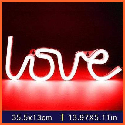 Led Neon Lights | Love Shape Night Light | whatagift.com.au.