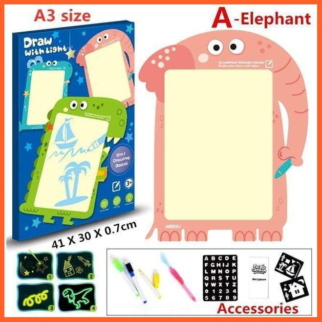 Led Luminous Pen With Board - Fun And Educational For Kids | whatagift.com.au.