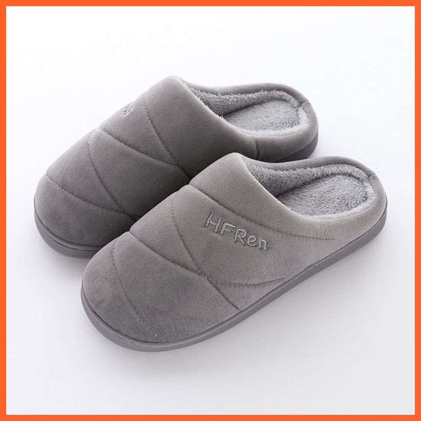 whatagift.com.au New Autumn Winter Women Men Bottom Soft insole Slippers | Warm Non-slip Slides Comfortable Footwear