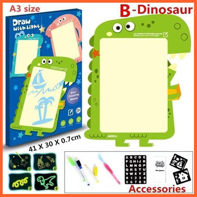 Led Luminous Pen With Board - Fun And Educational For Kids | whatagift.com.au.