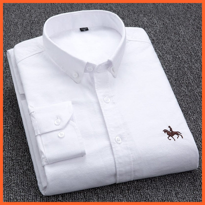 whatagift.com.au New Spring Autumn Men's shirts long sleeve Cotton Casual Shirt