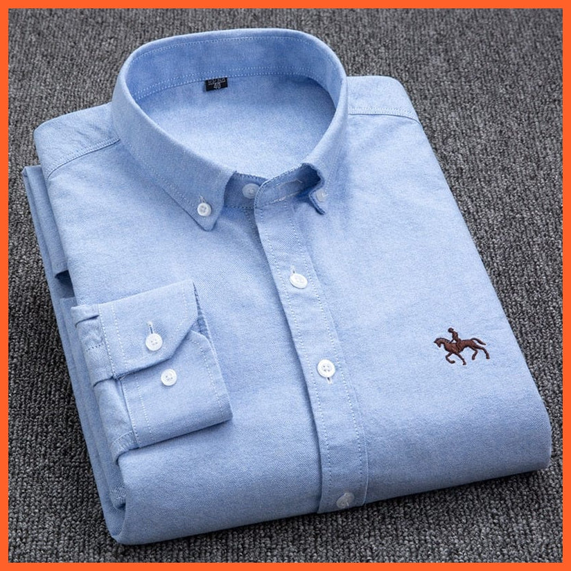whatagift.com.au New Spring Autumn Men's shirts long sleeve Cotton Casual Shirt