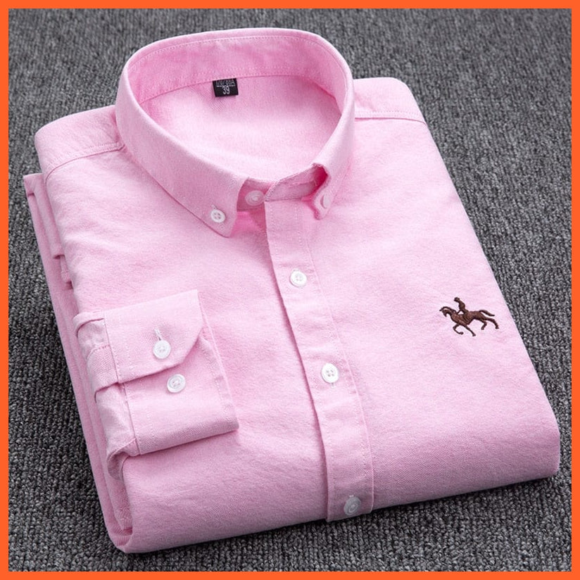whatagift.com.au New Spring Autumn Men's shirts long sleeve Cotton Casual Shirt