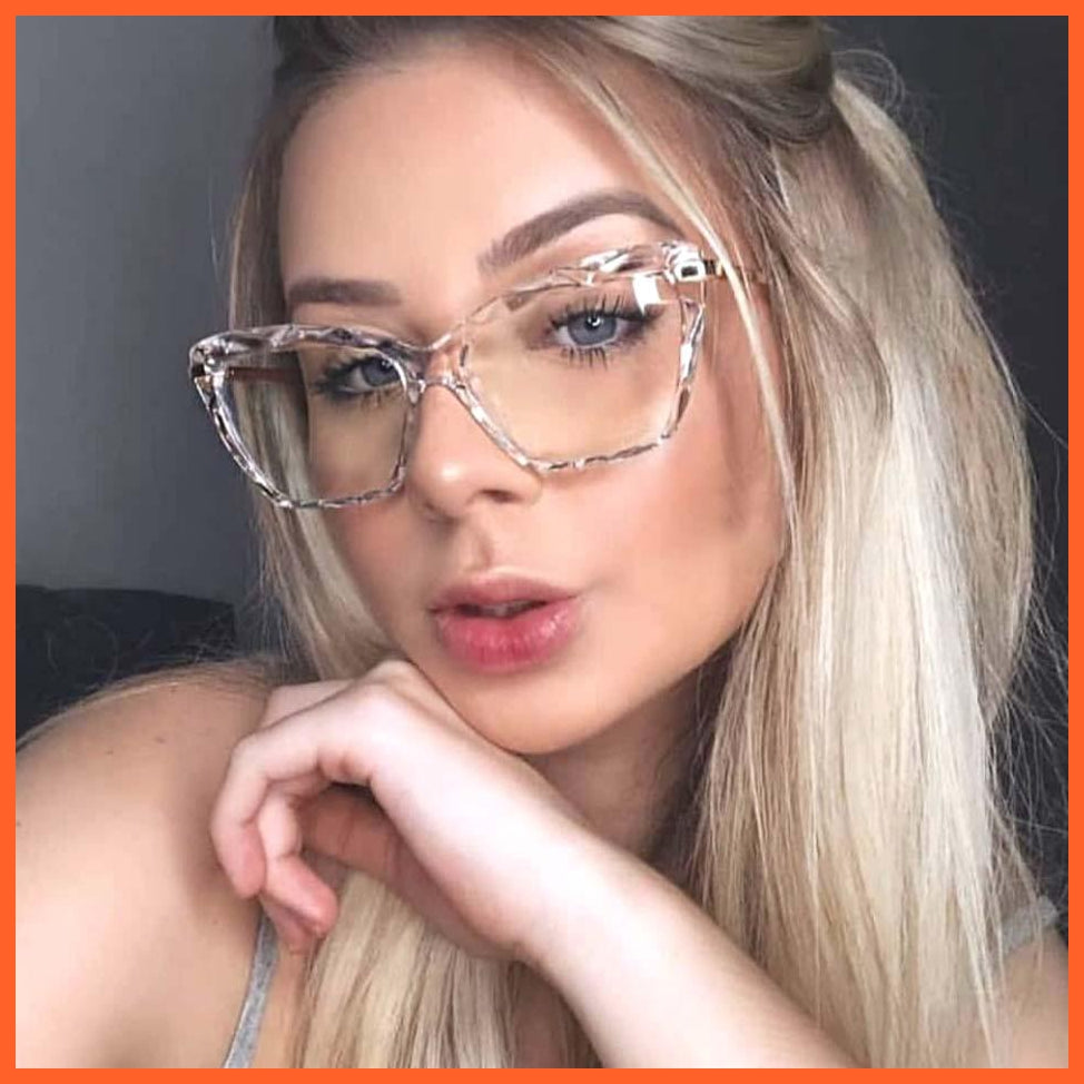 New Transparent Cat Eye Fake Glasses | whatagift.com.au.