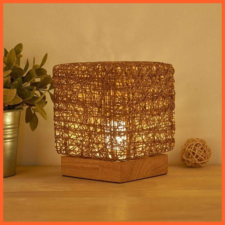 Hand-Knit Dimmable Square Led Desk Lights | Night Lamp Table Lamp | whatagift.com.au.