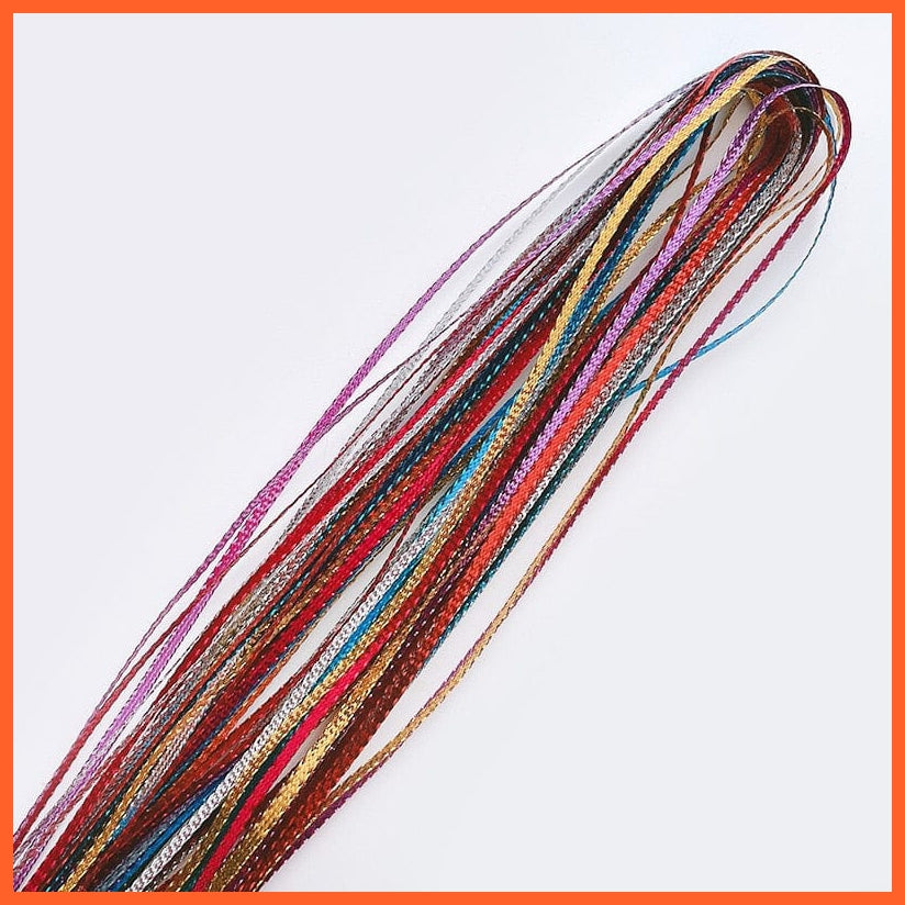 whatagift.com.au No.4 3mm 30Pcs 90cm Mix Colorful 4-30Pcs Hair braids Rope | Strands for African Girls Braids| DIY Ponytail braids For Women