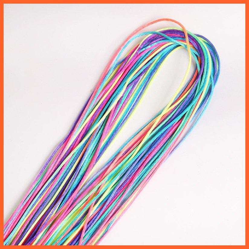 whatagift.com.au No.5 1mm 30Pcs 90cm Mix Colorful 4-30Pcs Hair braids Rope | Strands for African Girls Braids| DIY Ponytail braids For Women
