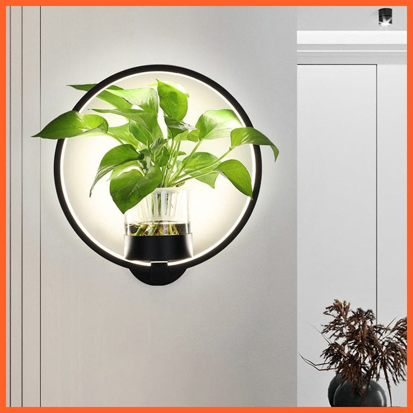 whatagift.com.au Nordic Plant Wall Lamps LED Modern Minimalist Indoor Decor Light