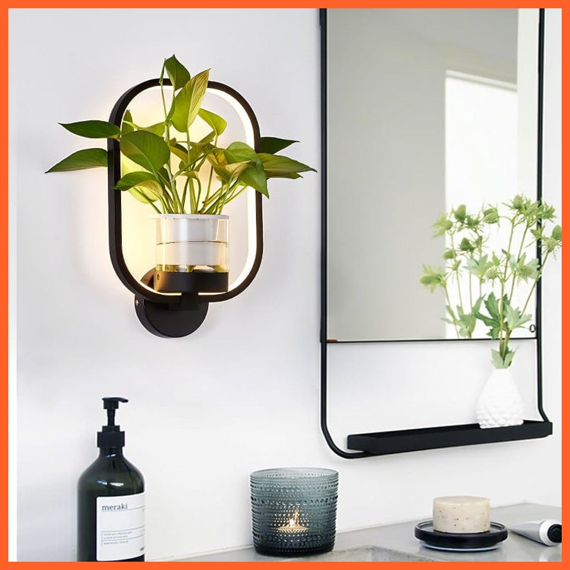 whatagift.com.au Nordic Plant Wall Lamps LED Modern Minimalist Indoor Decor Light