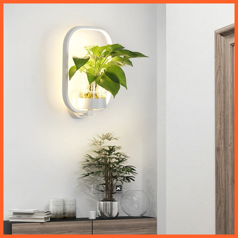 whatagift.com.au Nordic Plant Wall Lamps LED Modern Minimalist Indoor Decor Light