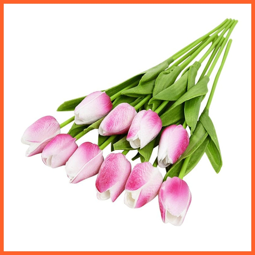 whatagift.com.au O 10PCS Tulip Artificial Flower for Wedding Decoration Home Decore