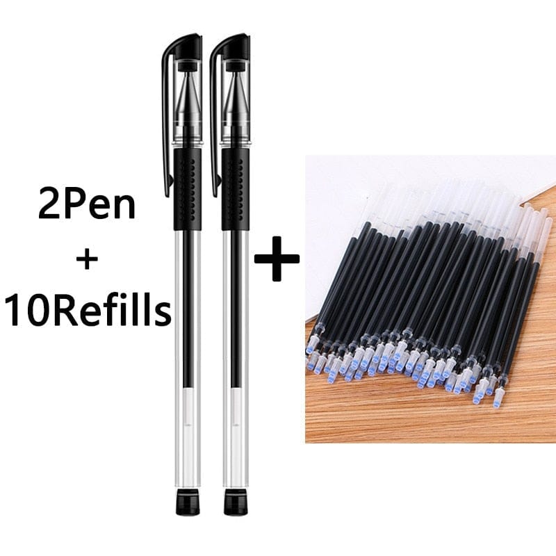 whatagift.com.au office accessories 30Pcs Gel Set Black Blue Red Ink 0.5Mm Ballpoint Pen School Office Stationery