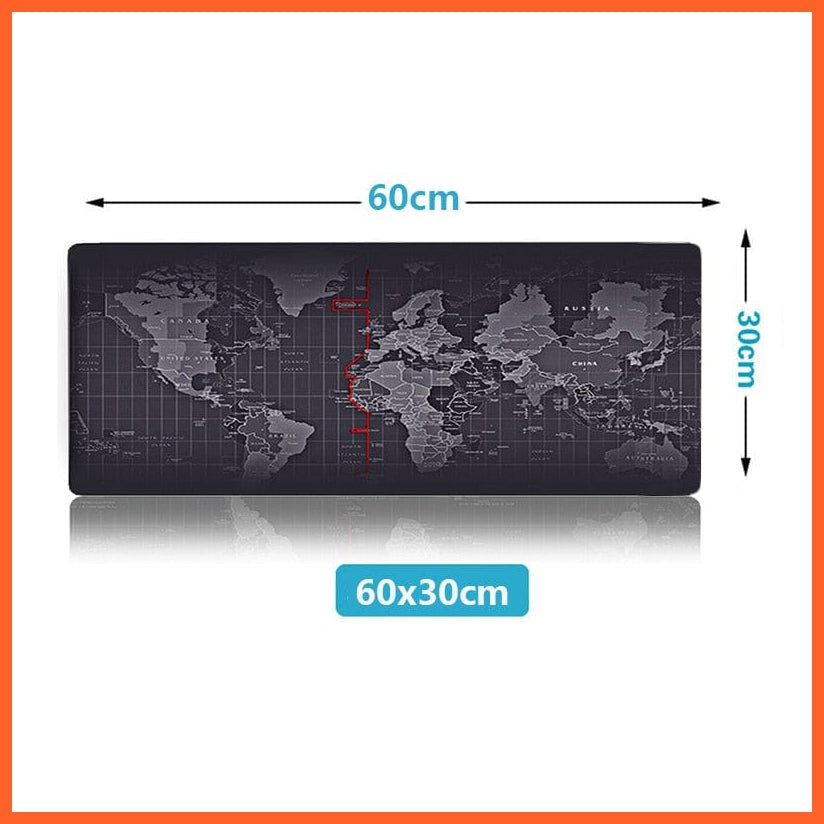 whatagift.com.au office accessories 600x300mm-world / China Extra Large Mouse Pad Old World Map Gaming Mousepad Anti-slip Natural Mouse Mat