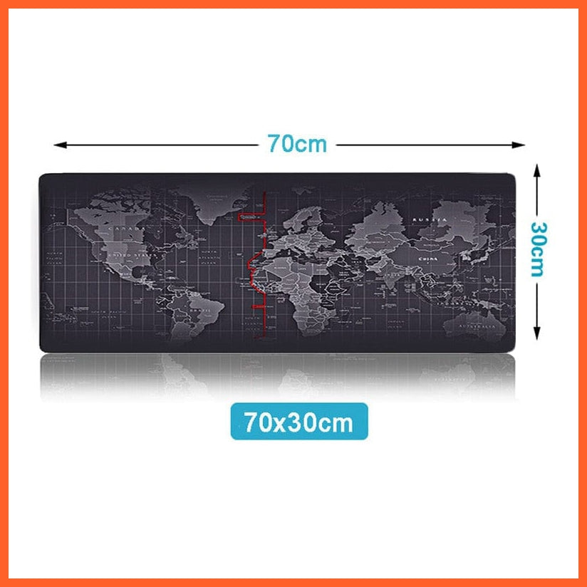 whatagift.com.au office accessories 700x300mm-world / China Extra Large Mouse Pad Old World Map Gaming Mousepad Anti-slip Natural Mouse Mat