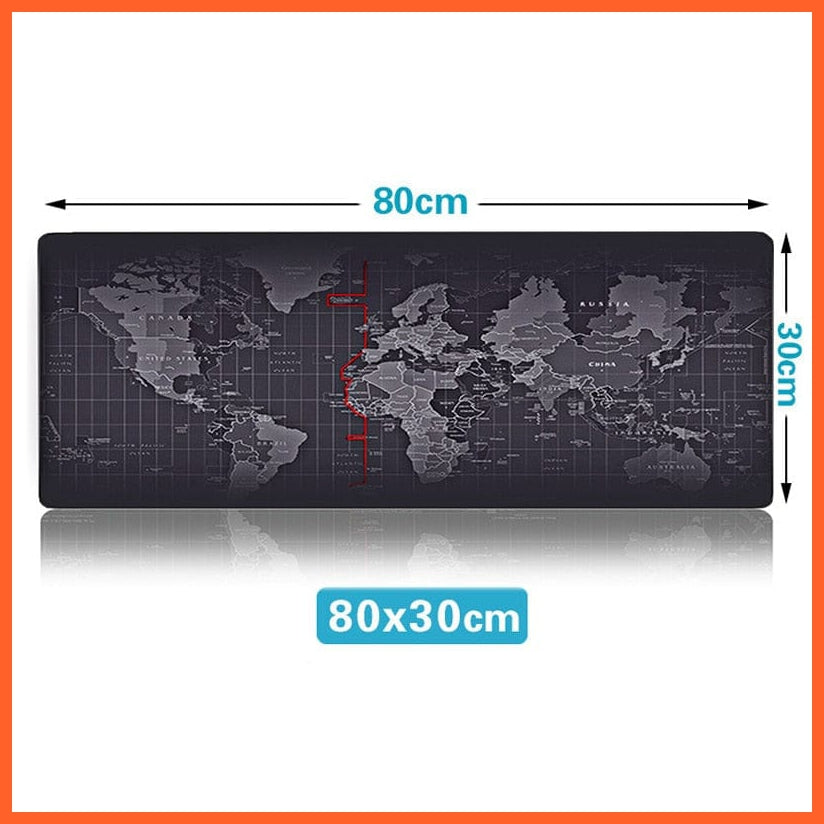 whatagift.com.au office accessories 800x300mm-world / China Extra Large Mouse Pad Old World Map Gaming Mousepad Anti-slip Natural Mouse Mat