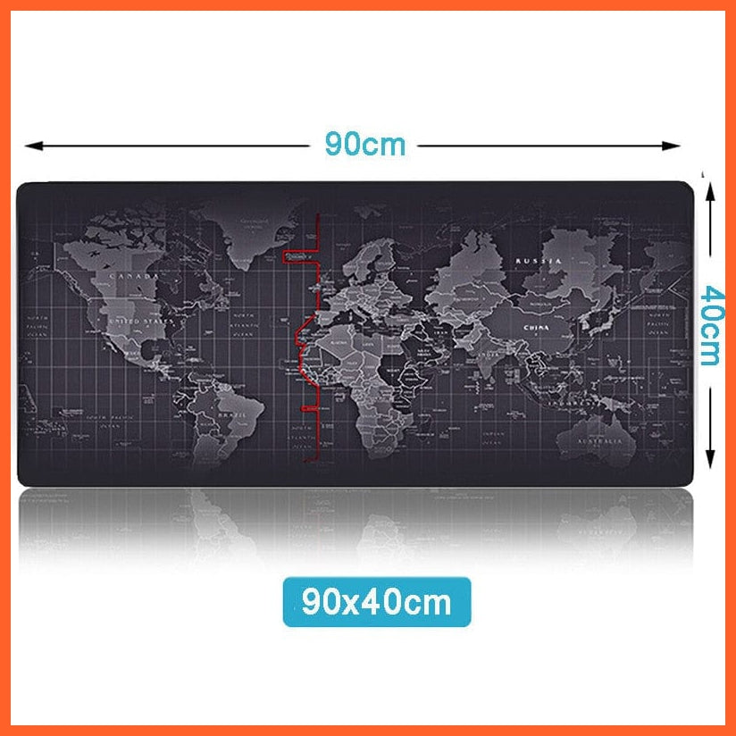 whatagift.com.au office accessories 900x400mm-world / China Extra Large Mouse Pad Old World Map Gaming Mousepad Anti-slip Natural Mouse Mat