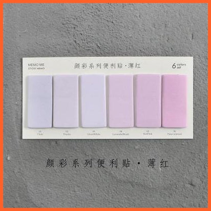 whatagift.com.au office accessories B 6 Colors Set Cute Novelty Sticky Notes | Memo Pad Index Bookmark Sticker