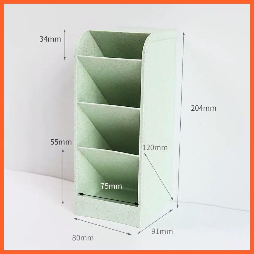 whatagift.com.au office accessories Bigger size green Large Capacity Pen Holder Pencil Makeup Storage Box Organizer Stand Office Stationery