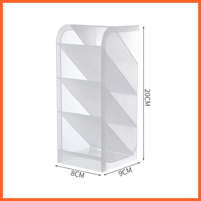 whatagift.com.au office accessories Bigger size white Large Capacity Pen Holder Pencil Makeup Storage Box Organizer Stand Office Stationery