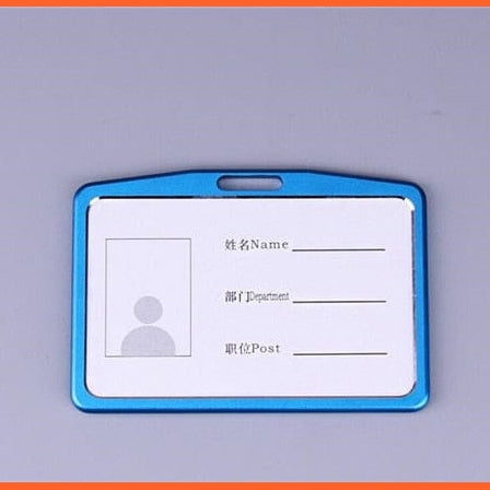 whatagift.com.au office accessories Blue  No String 1 / China ID Card Holder Aluminum Work Name Card Holders Business Work Card ID Badge Holder