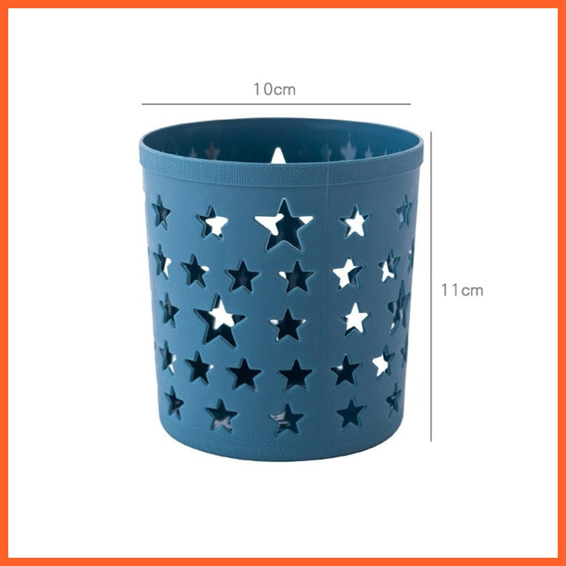 whatagift.com.au office accessories Creative Hollow Stars Pen Pencil Pot Holder | Brush Storage Container Desk Organizer