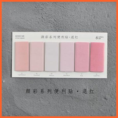 whatagift.com.au office accessories E 6 Colors Set Cute Novelty Sticky Notes | Memo Pad Index Bookmark Sticker