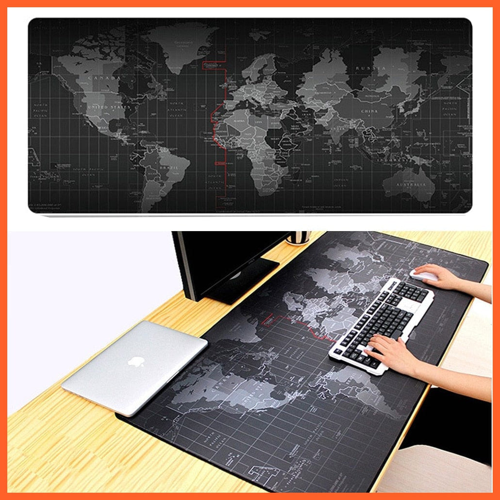 whatagift.com.au office accessories Extra Large Mouse Pad Old World Map Gaming Mousepad Anti-slip Natural Mouse Mat