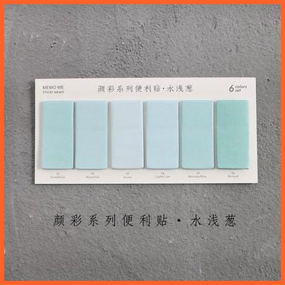 whatagift.com.au office accessories F 6 Colors Set Cute Novelty Sticky Notes | Memo Pad Index Bookmark Sticker