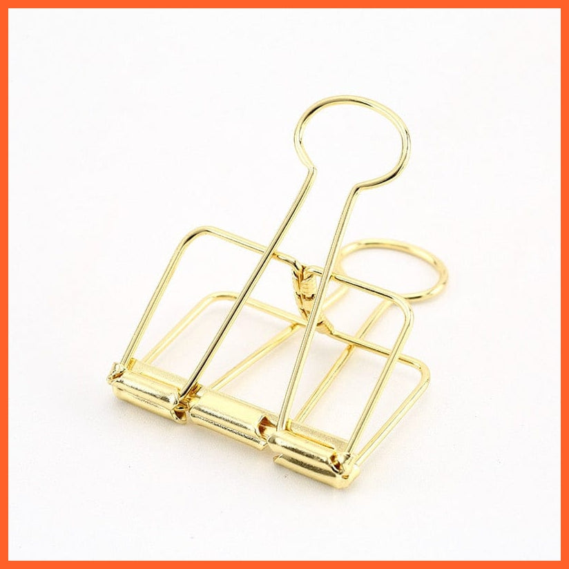 whatagift.com.au office accessories Gold L Gold Silver Rose Green Purple Binder Clips Large