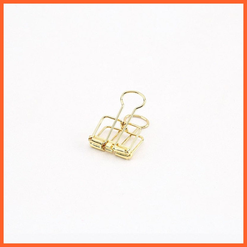 whatagift.com.au office accessories Gold S Gold Silver Rose Green Purple Binder Clips Large
