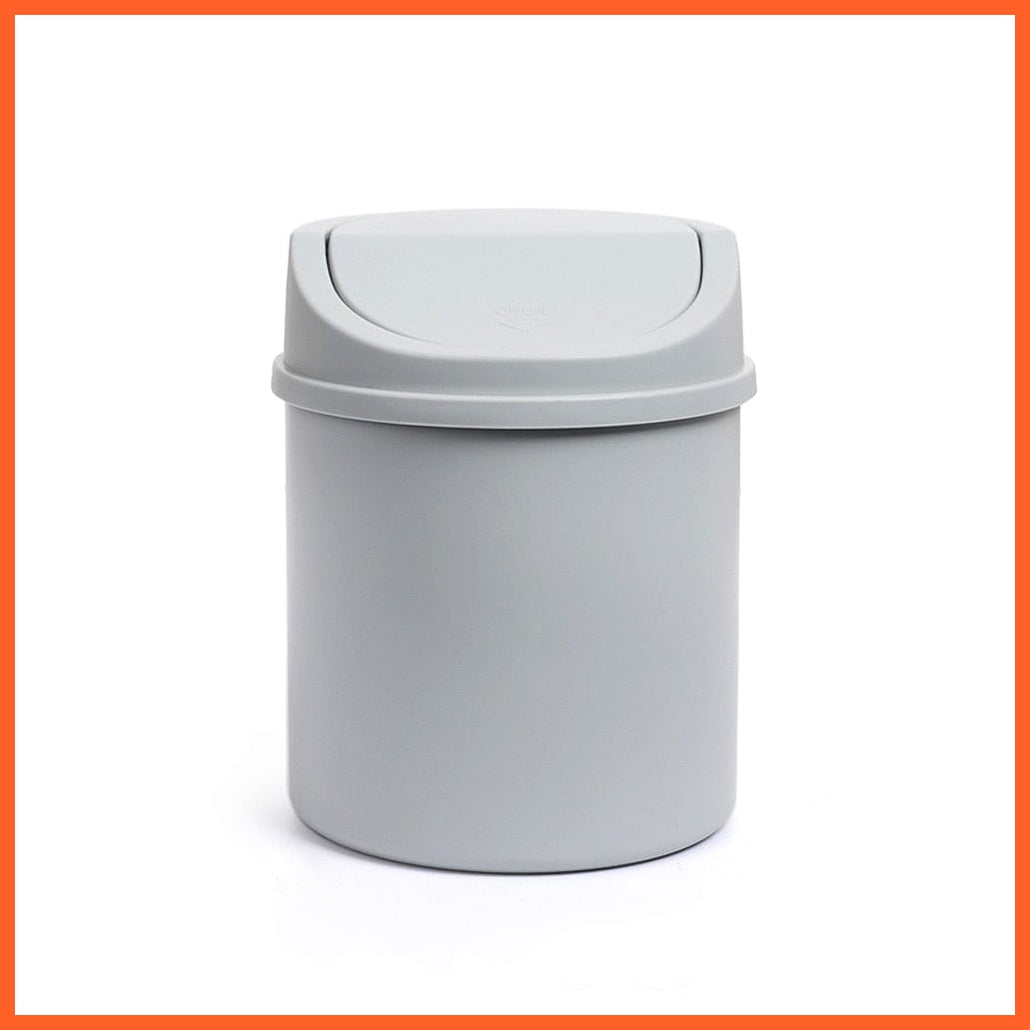 whatagift.com.au office accessories gray Mini Simplicity Dustbin For Desktop Plastic Garbage Manager For Office Supplies