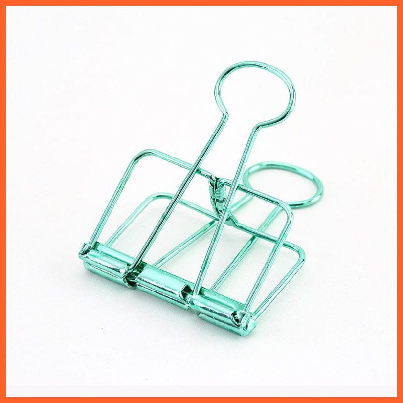 whatagift.com.au office accessories Green L Gold Silver Rose Green Purple Binder Clips Large