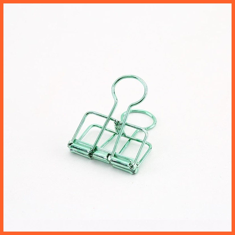 whatagift.com.au office accessories Green M Gold Silver Rose Green Purple Binder Clips Large