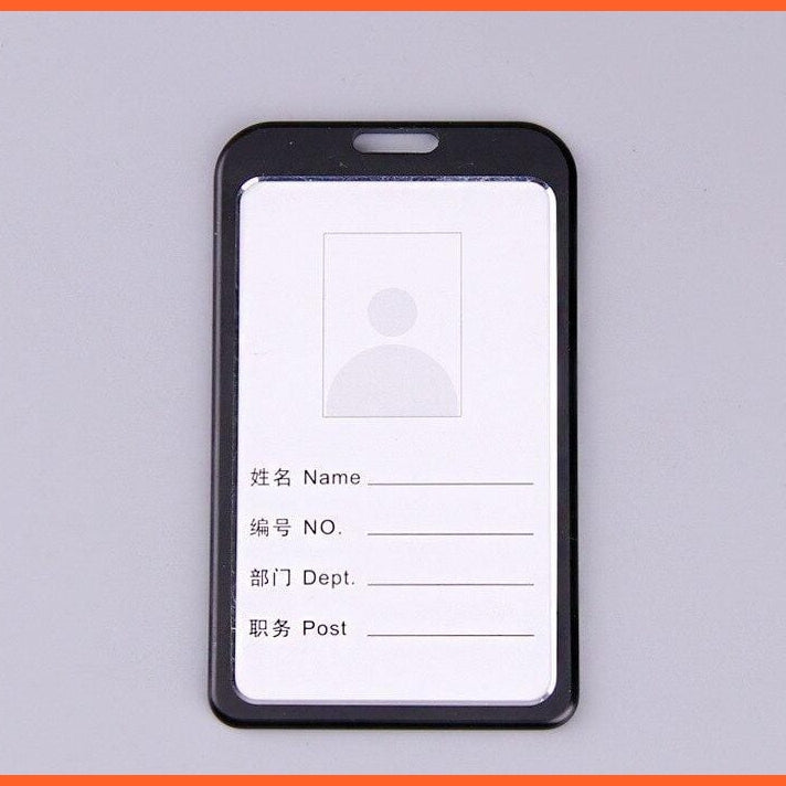 whatagift.com.au office accessories ID Card Holder Aluminum Work Name Card Holders Business Work Card ID Badge Holder