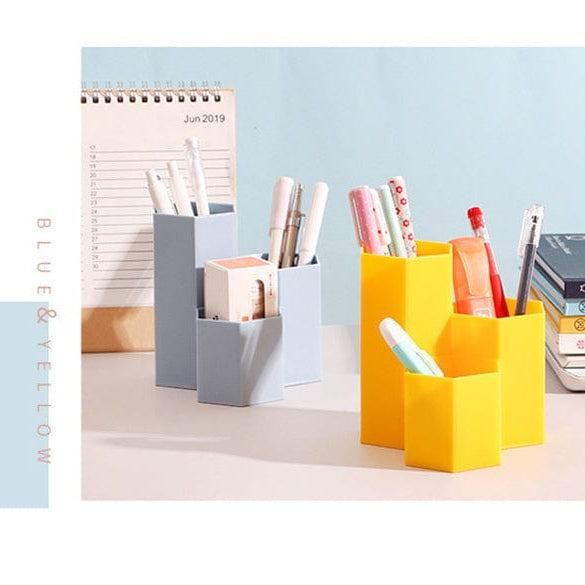 whatagift.com.au office accessories Large Capacity Desk Pen Holder | Pencil Office Storage Box Organizer Stand Desk Set