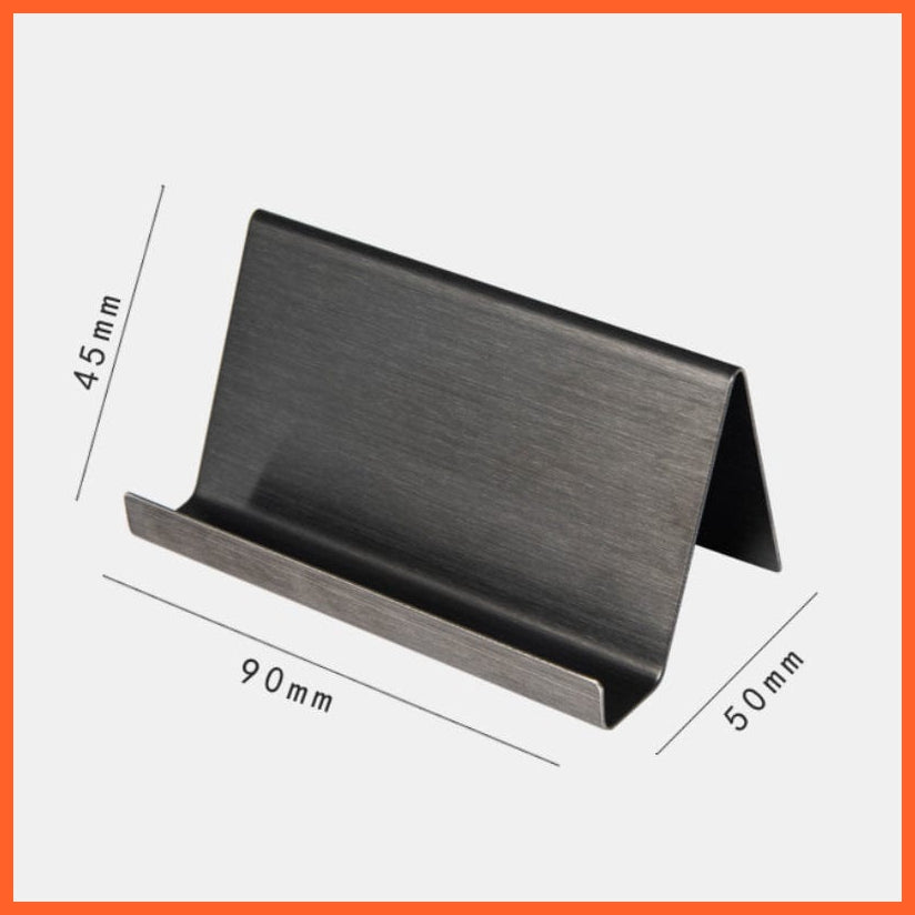 whatagift.com.au office accessories Metal Business Card Stand Name Tag Display Holder Office  Accessories