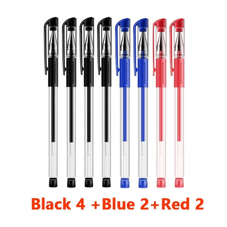 whatagift.com.au office accessories Mixed pen-8PCS 30Pcs Gel Set Black Blue Red Ink 0.5Mm Ballpoint Pen School Office Stationery