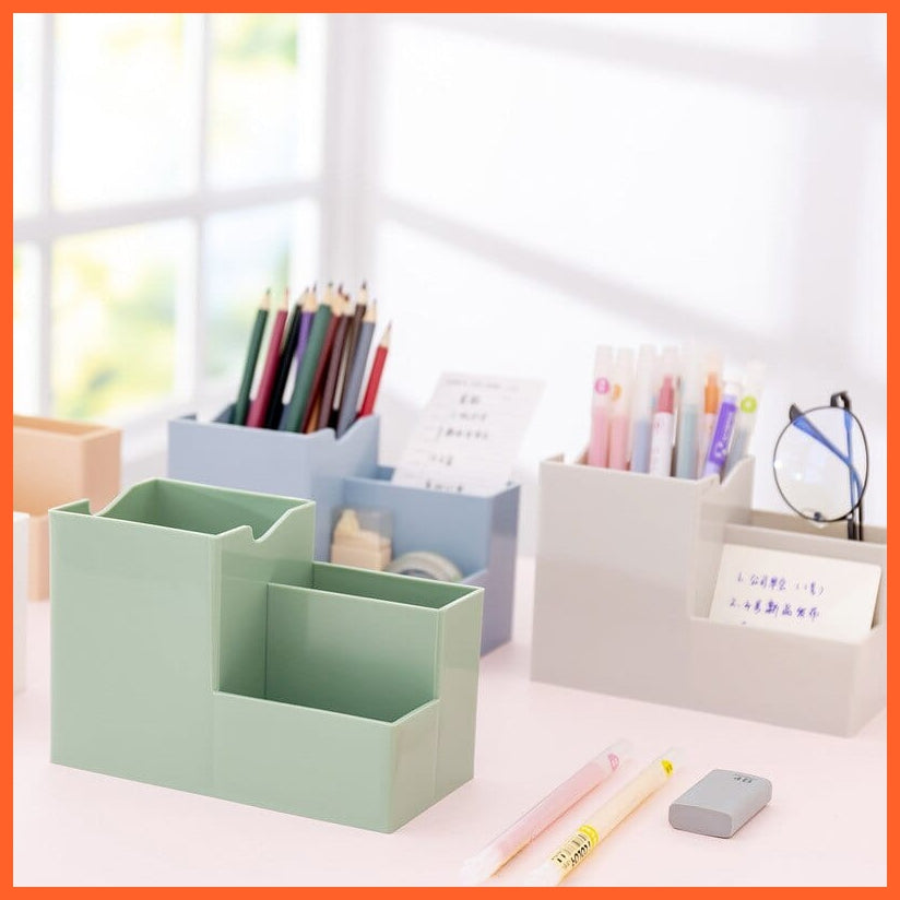 whatagift.com.au office accessories Multi-function Desktop Pen Holder |  Storage Case Colorful Desk Organizer